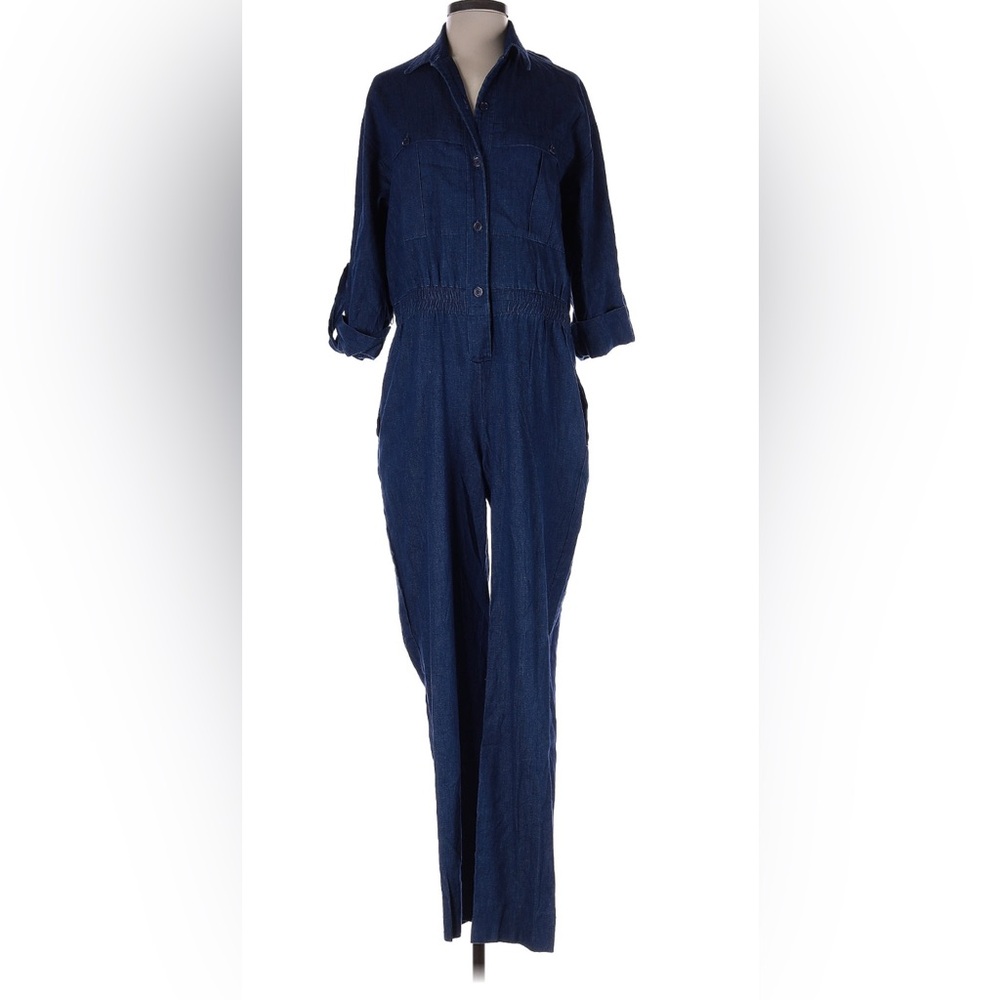 NWT Vintage Noah's Flood Denim Jumpsuit Size 9/10 Made in USA Deadstock